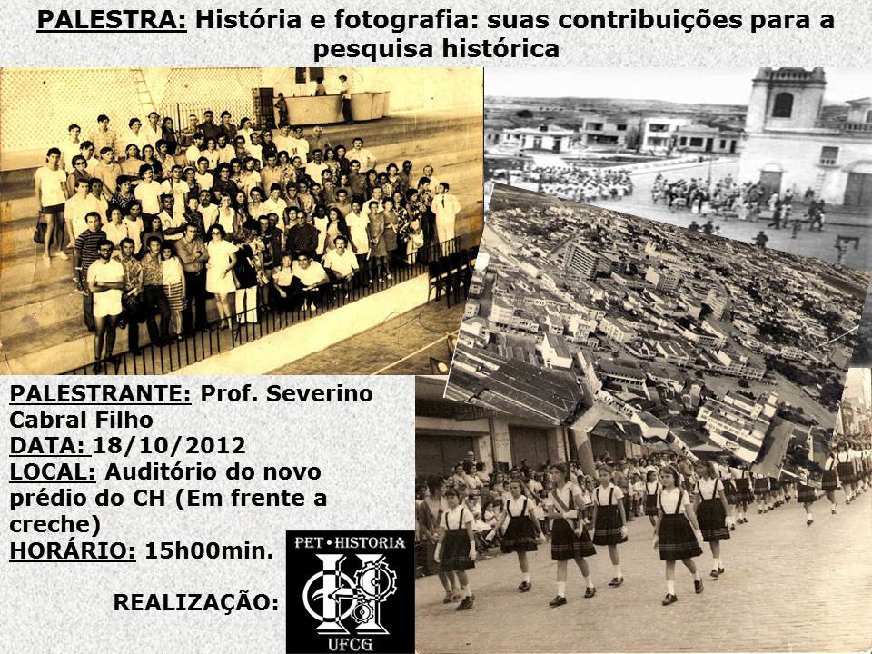 Palestra - História e fotografia - suas contribuições para a pesquisa histórica 18-10